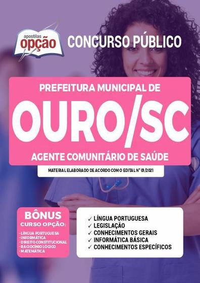 Imagem de Apostila Concurso Ouro Sc - Agente Comunitário De Saúde