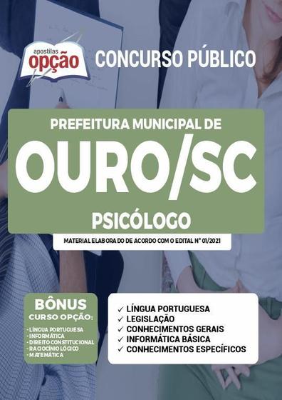 Imagem de Apostila Concurso Ouro Sc - Psicólogo