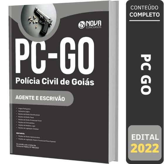 Imagem de Apostila Concurso Pc Go -Agente E Escrivão