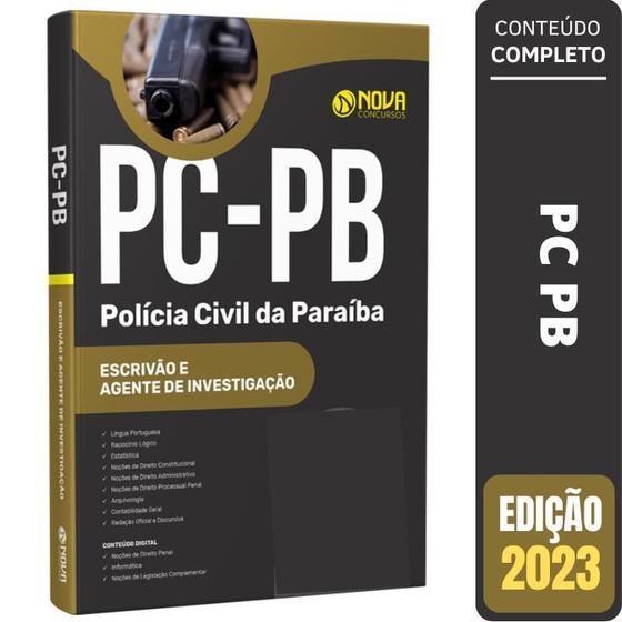 Imagem de Apostila Concurso Pc Pb - Escrivão E Agente De Investigação