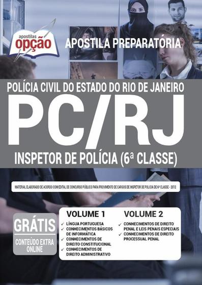 Imagem de Apostila Concurso Pc Rj - Inpetor De Polícia 6ª Classe