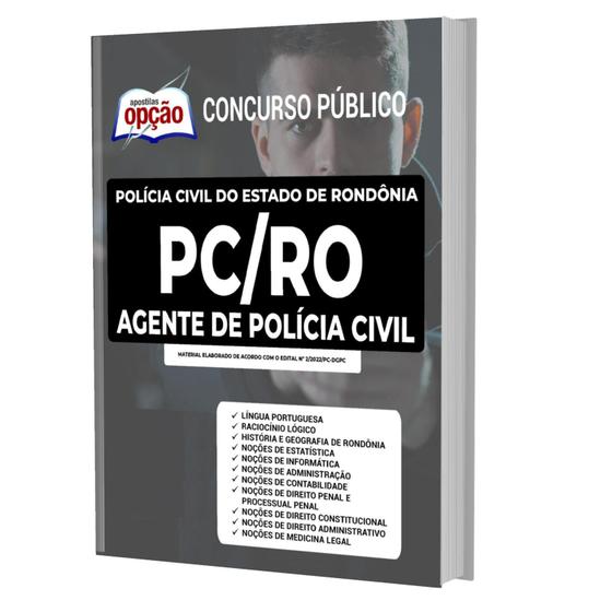 Imagem de Apostila Concurso Pc Ro - Agente De Polícia