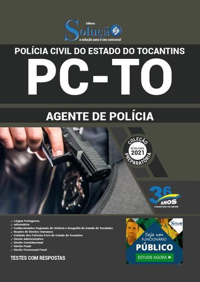 Imagem de Apostila Concurso Pc To - Agente De Polícia - Editora Solucao