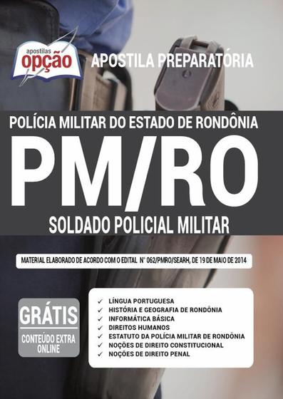 Imagem de Apostila Concurso Pm Ro - Soldado Policial Militar