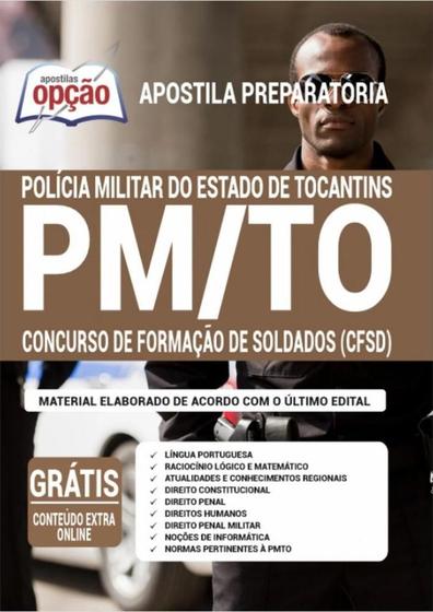 Imagem de Apostila Concurso Pm To - Curso De Formação De Soldados Cfsd