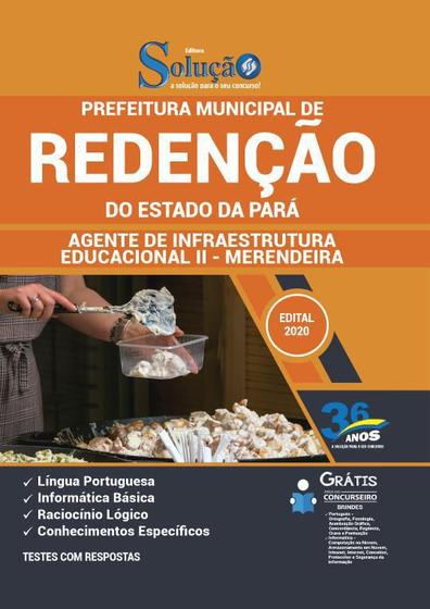 Imagem de Apostila Concurso Redenção Agente Infraestrutura Merendeira