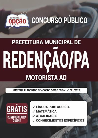 Imagem de Apostila Concurso Redenção Pa - Motorista Ad