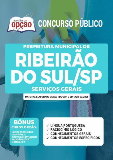 Imagem de Apostila Concurso Ribeirão Do Sul Sp - Serviços Gerais