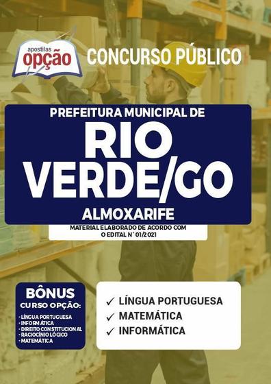 Imagem de Apostila Concurso Rio Verde Go - Almoxarife