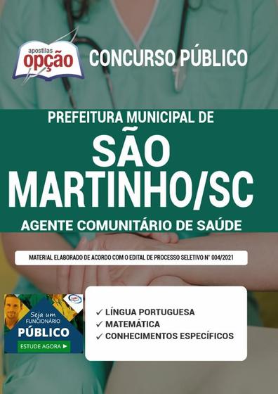 Imagem de Apostila Concurso São Martinho Sc Agente Serviços Gerais