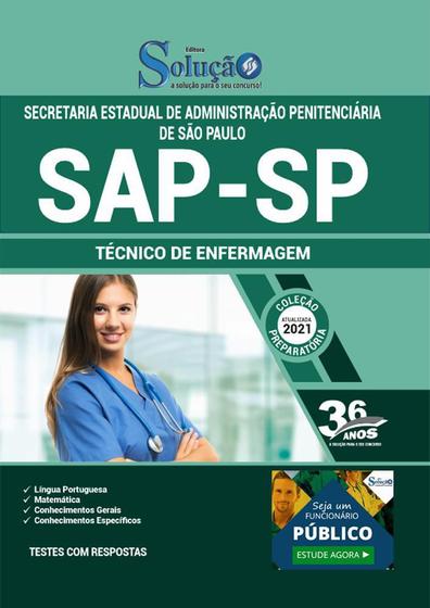Imagem de Apostila Concurso Sap Sp - Técnico De Enfermagem