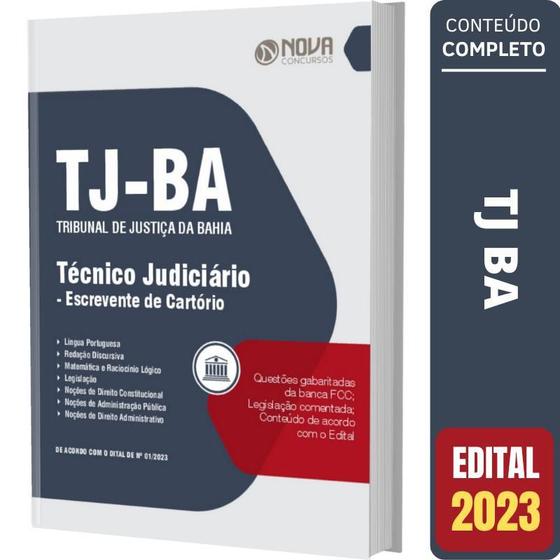 Imagem de Apostila Concurso Tj Ba - Escrevente De Cartório