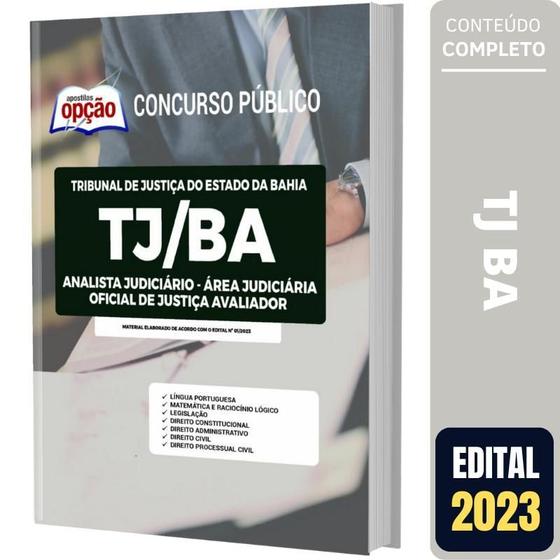 Imagem de Apostila Concurso Tj Ba - Oficial De Justiça Avaliador