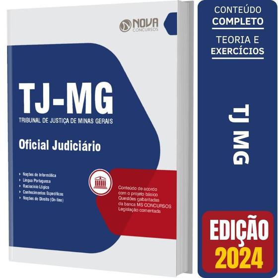 Imagem de Apostila Concurso Tj Mg - Oficial Judiciário