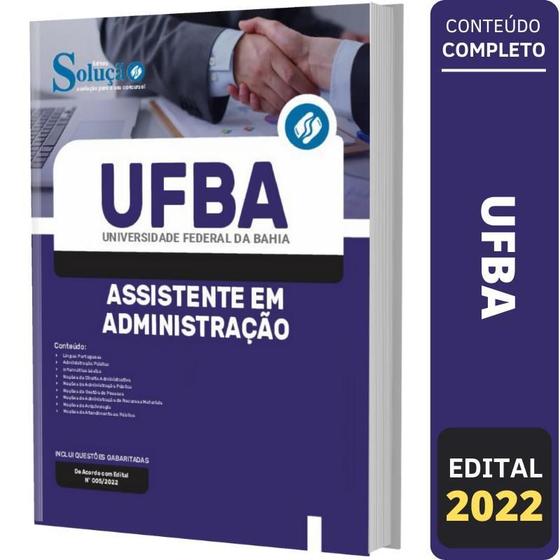 Imagem de Apostila Concurso Ufba - Assistente Em Administração