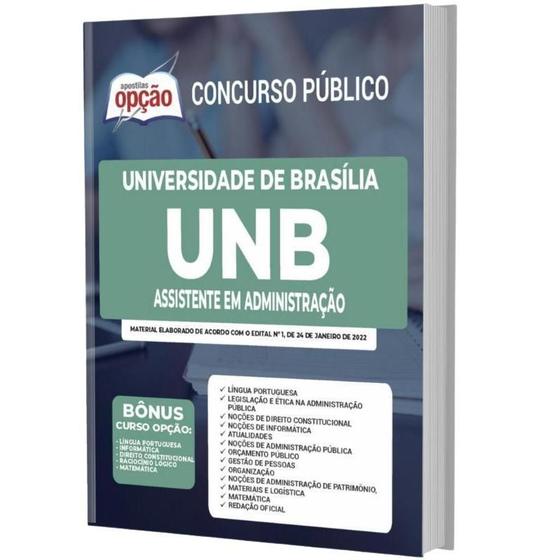 Imagem de Apostila Concurso Unb - Assistente Em Administração