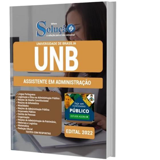 Imagem de Apostila Concurso Unb Df - Assistente Em Administração