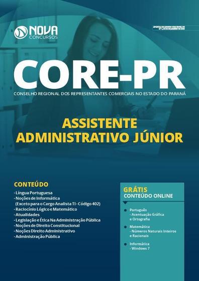 Imagem de Apostila Core Pr - Assistente Administrativo Jr