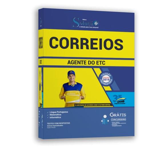 Imagem de Apostila Correios 2019 Agente do ETC