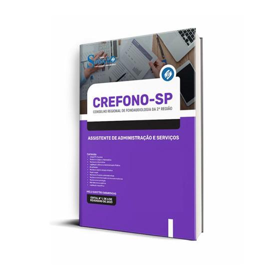 Imagem de Apostila CREFONO SP Assistente de Administração e Serviços - Ed. Solução