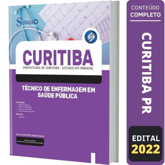 Imagem de Apostila Curitiba Pr Técnico De Enfermagem Em Saúde Pública