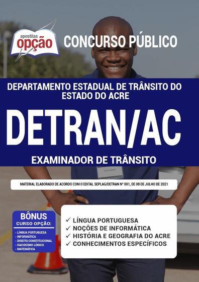 Imagem de Apostila DETRAN AC - Examinador de Trânsito