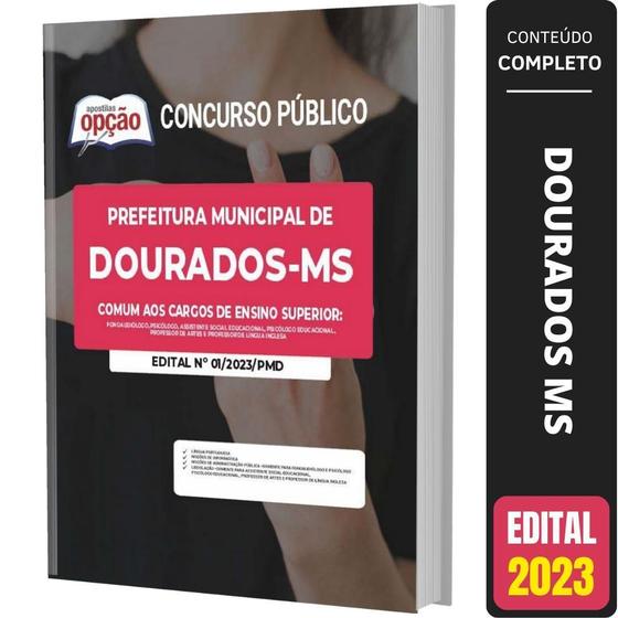 Imagem de Apostila Dourados Ms - Comum Cargos De Ensino Superior