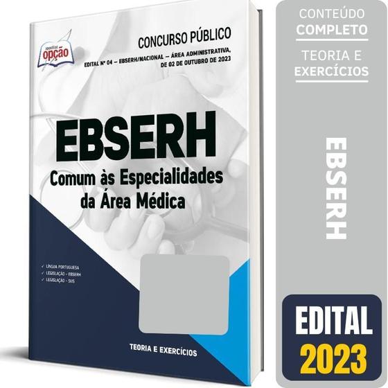 Imagem de Apostila Ebserh 2023 Comum Às Especialidades Da Área Médica