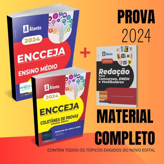 Imagem de Apostila Encceja 2024 - Caderno de Provas - Caderno de Redação