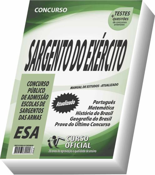 Imagem de Apostila Esa - Sargento do Exército - Curso oficial