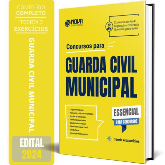 Imagem de Apostila Essencial Concursos 2024 - Guarda Civil Municipal