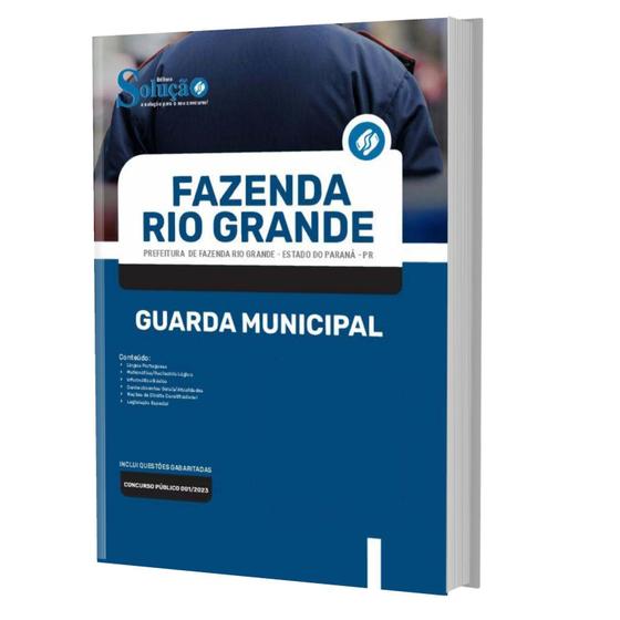 Imagem de Apostila Fazenda Rio Grande Pr - Guarda Municipal