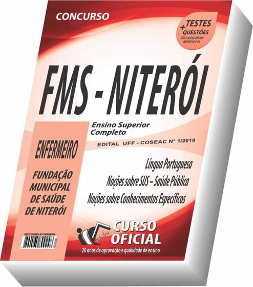 Imagem de Apostila FMS Niterói - Enfermeiro