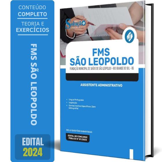 Imagem de Apostila Fms Sl 2024 - Assistente Administrativo