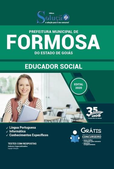 Imagem de Apostila Formosa-Go 2020 Educador Social