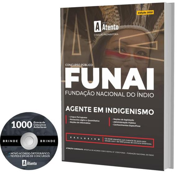 Imagem de Apostila Funai Agente Em Indigenismo Com CD