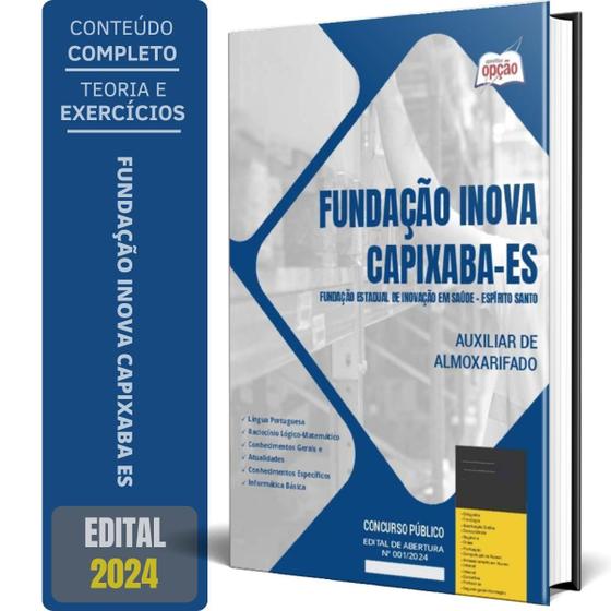 Imagem de Apostila Fundação Inova Capixaba Es 2024 Auxiliar