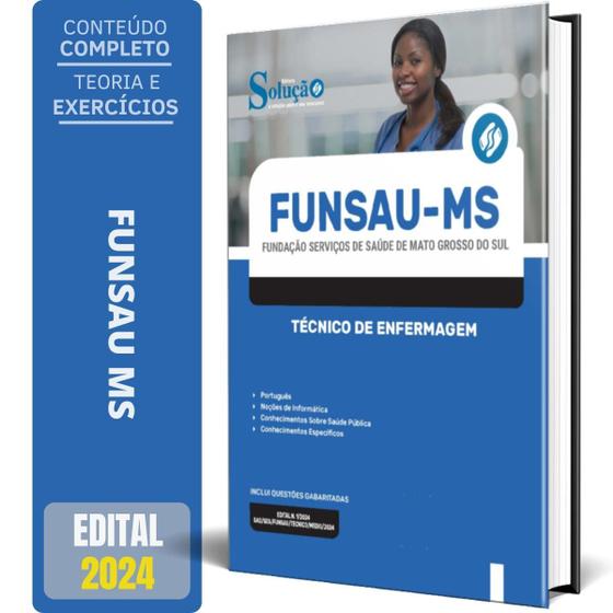 Imagem de Apostila Funsau Ms 2024 - Técnico De Enfermagem