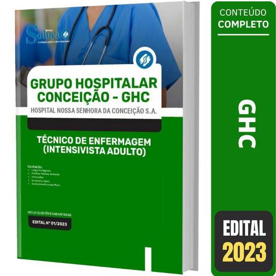 Imagem de Apostila Ghc Rs Técnico De Enfermagem Intensivista Adulto