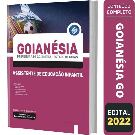 Imagem de Apostila Goianésia Go - Assistente De Educação Infantil