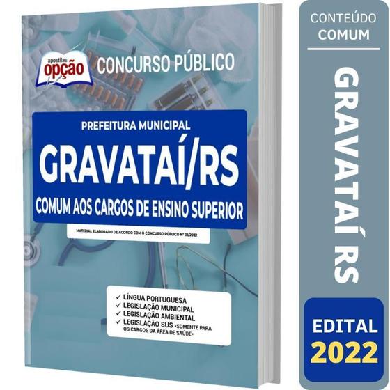 Imagem de Apostila Gravataí Rs Comum Aos Cargos De Ensino Superior