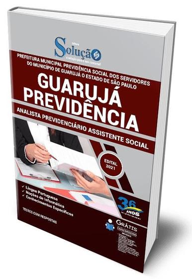 Imagem de Apostila Guarujá Previdência - SP - Analista Previdenciário Assistente Social