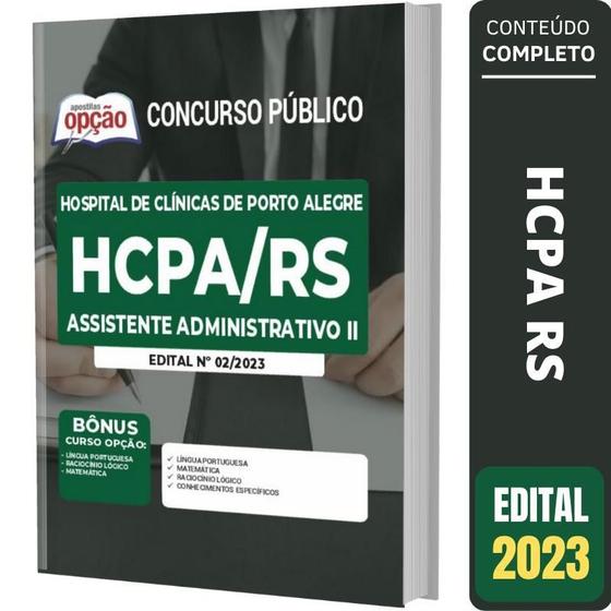 Imagem de Apostila Hcpa Rs - Assistente Administrativo 2