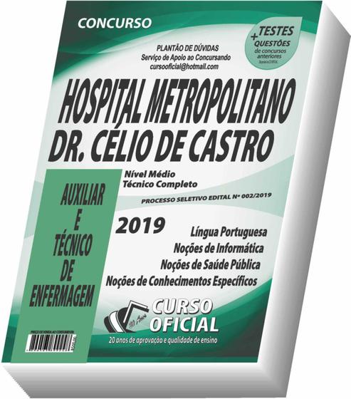 Imagem de Apostila Hospital Célio De Castro - Barreto - Belo Horizonte