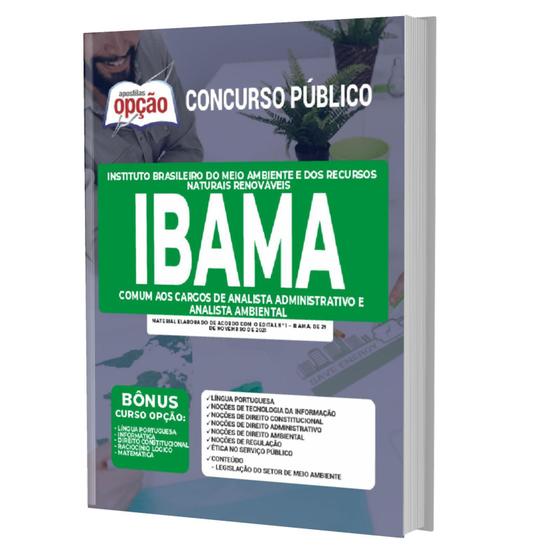 Imagem de Apostila Ibama - Cargos Analista Administrativo E Ambiental