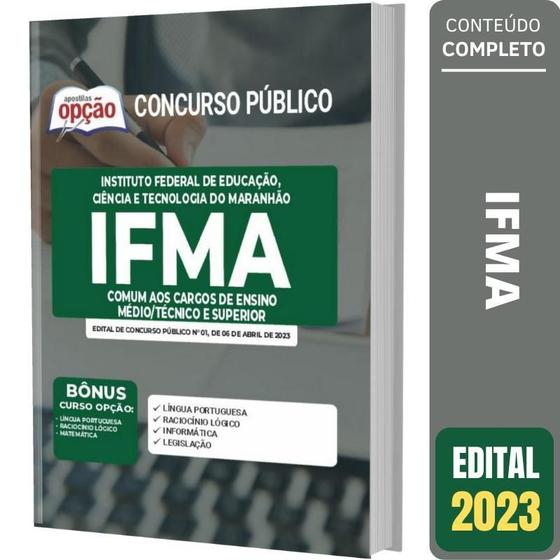 Imagem de Apostila Ifma Comum Cargos Ensino Médio/Técnico E Superior