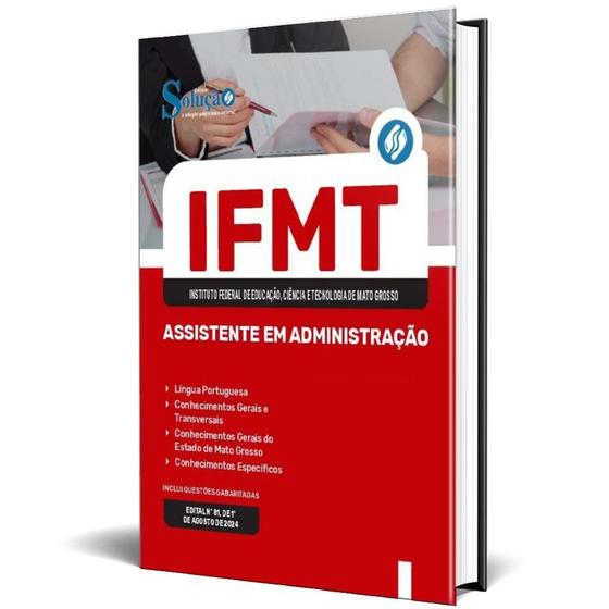 Imagem de Apostila Ifmt 2024 - Assistente Em Administração