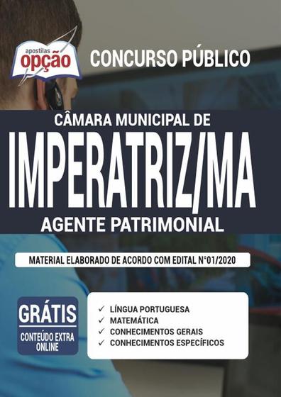 Imagem de Apostila Imperatriz Ma - Agente Patrimonial - Câmara