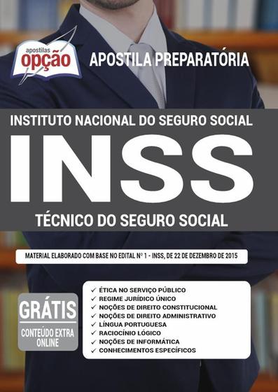 Imagem de Apostila Inss - Técnico Do Seguro Social