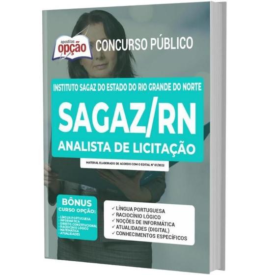 Imagem de Apostila Instituto Sag Rn - Analista De Licitação